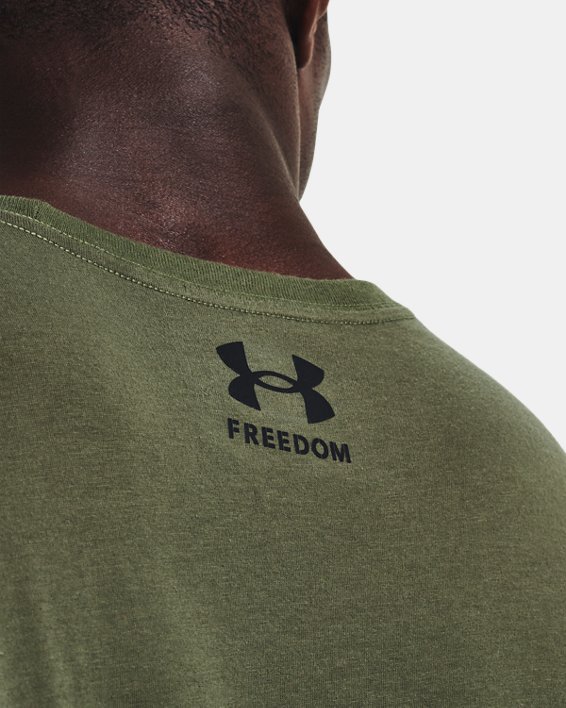 Men's UA Freedom Chest Graphic T-Shirt, Green, pdpMainDesktop image number 3